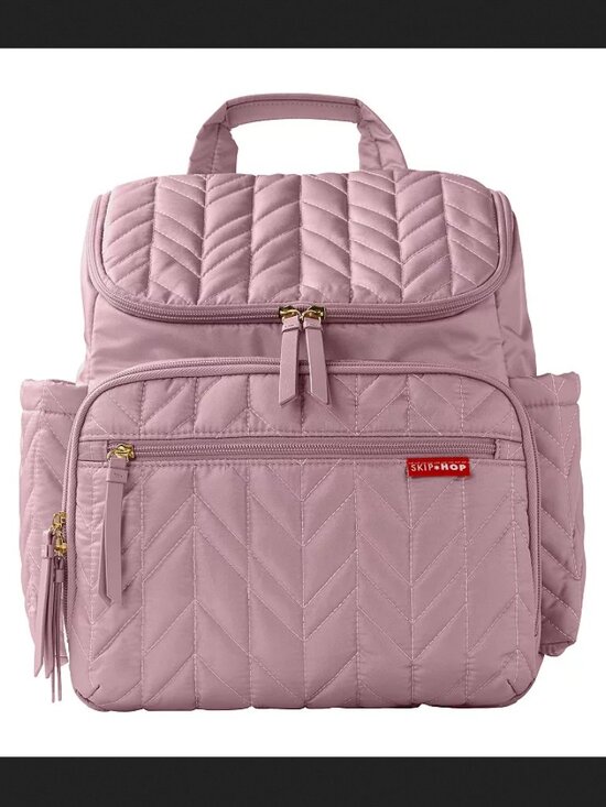Skip Hop Diaper Bag Backpack Bundle Forma Multi-Function Travel Mauve Mist NEW main image 5